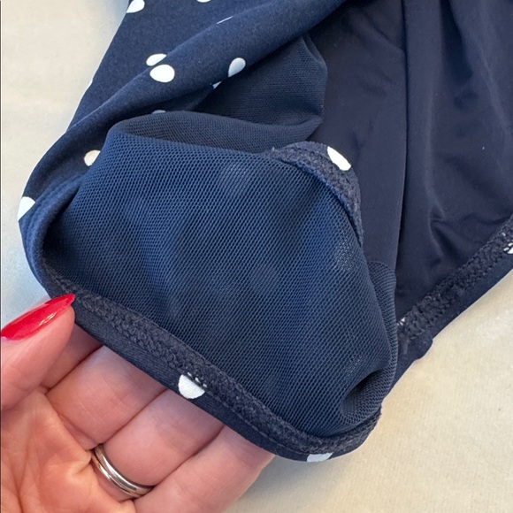 NWT! Nip Tick Navy Polka Dot One-Piece Swimsuit, sz 10 - Picture 7 of 8